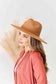 Fame Flat Brim Fedora Fashion Hat