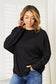 Double Take Seam Detail Round Neck Long Sleeve Top