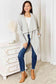 Double Take Open Front Duster Cardigan with Pockets