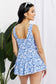 Marina West Swim Full Size Clear Waters Swim Dress in Blue