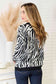 Heimish Full Size Zebra Print Sweater