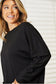 Double Take Seam Detail Round Neck Long Sleeve Top