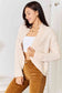 Double Take Open Front Long Sleeve Cardigan